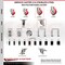 Service Caster 4 Inch 316SS Red Polyurethane Swivel 1-1/4 Inch Expanding Stem Caster Set SCC SCC-SS316EX20S414-PPUB-RED-114-4 - alternate 4